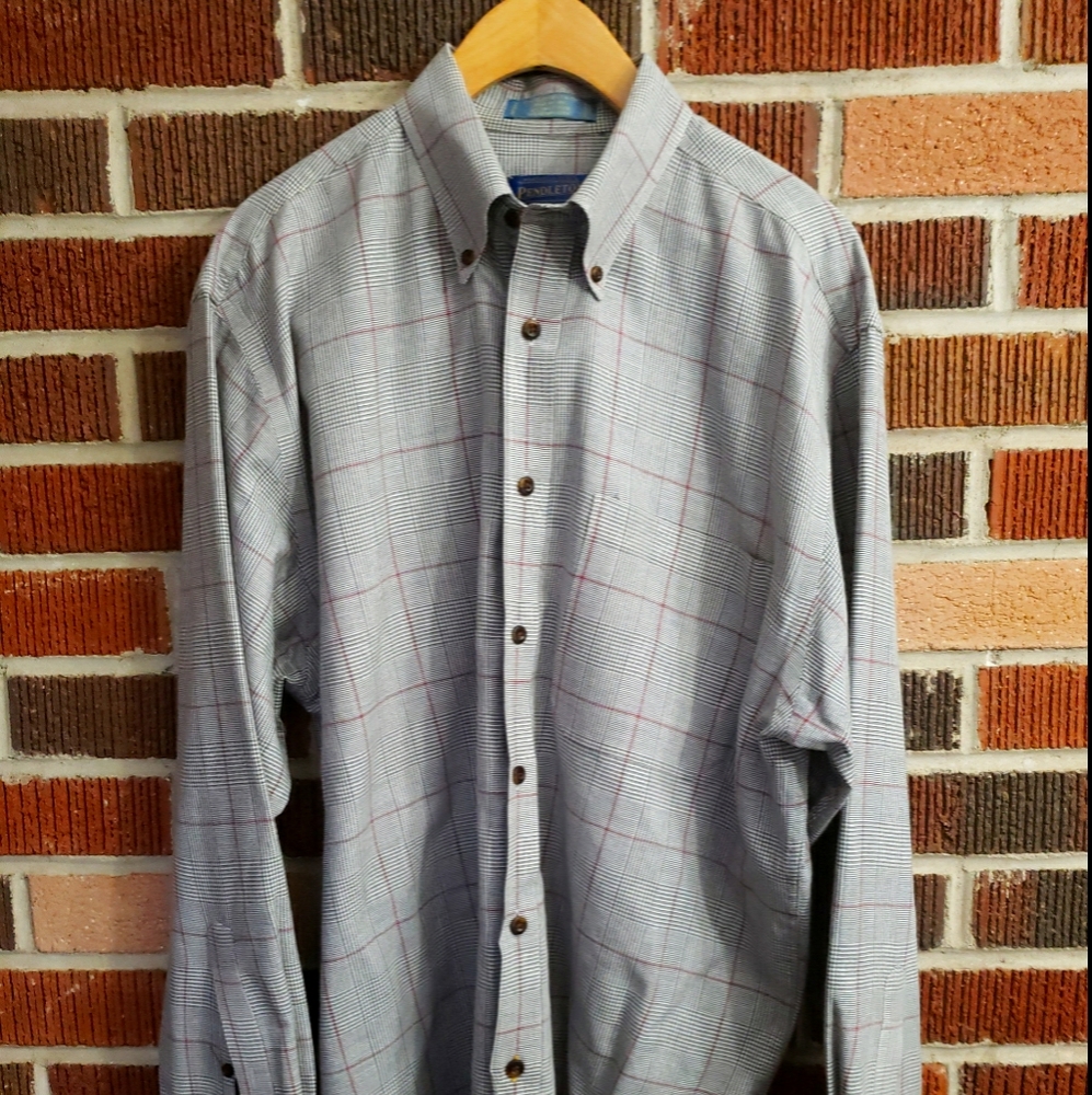 Mens pendleton wool shirt medium 80% PIMA COTTON 2